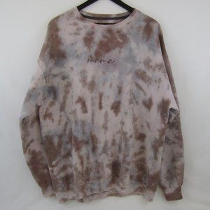 Mama Crewneck Tie Dye Sweatshirt Mocha Mama by Everlove size XL